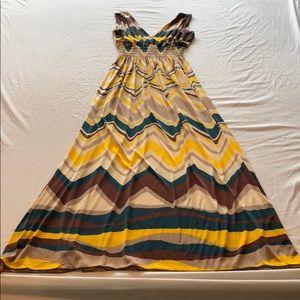 Long multi colored dress